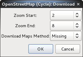 Maps Download Dialog: Example
