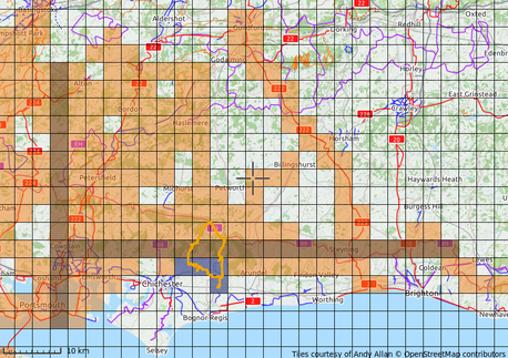 Tracks Area Coverage: Example - New & Consecutive Lines